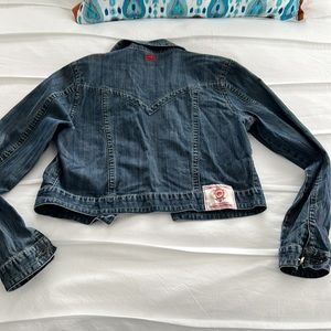 EckoRed cropped denim jacket like new condition